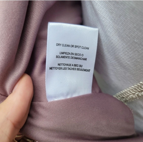 Lilac ✦ Silver Sequin Lace Gown ✦ w/ Cutout Waist Sweetheart Neckline Sz 3 NWT - Picture 15 of 17